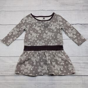 12/18m Tea Collection Gray Butterfly Dress